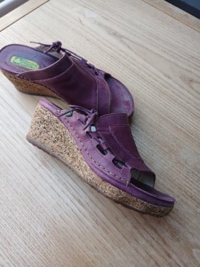 Dames Schoenen leren slippers 41