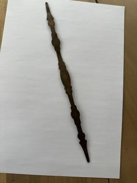 Antiek onderdeel pijpenrek ca 30 cm lang