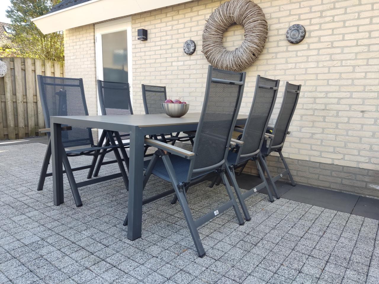 Tuinset Groot - 6 stoelen - Kussens
