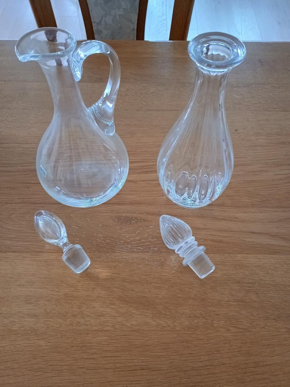 Te koop: set Schott Zwiesel wijnkaraffen glas