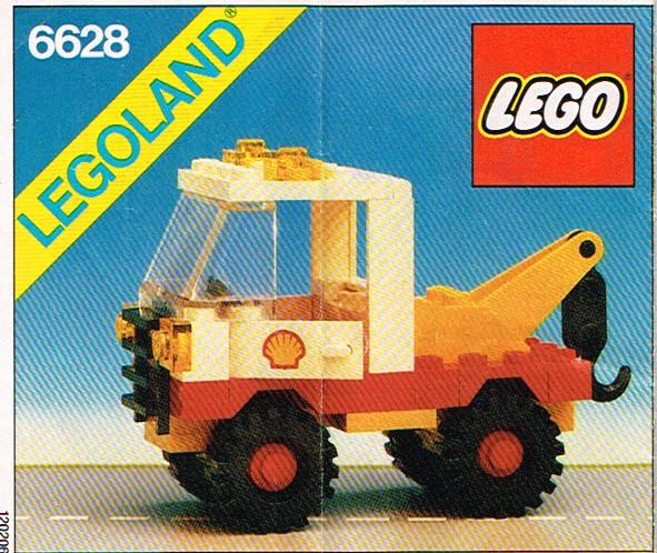 Lego 6634 Shell auto & 6628 Shell hijstruck