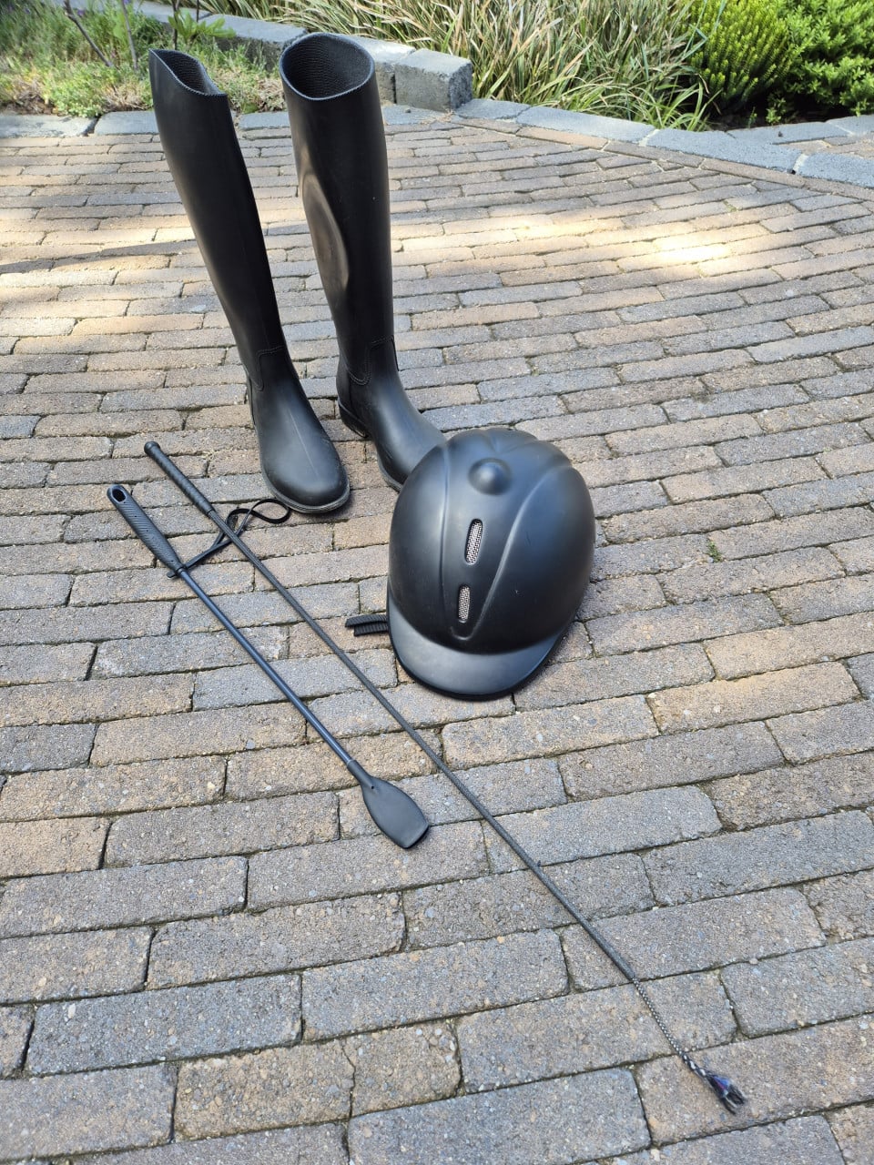 Paardrijlaarzen + cap