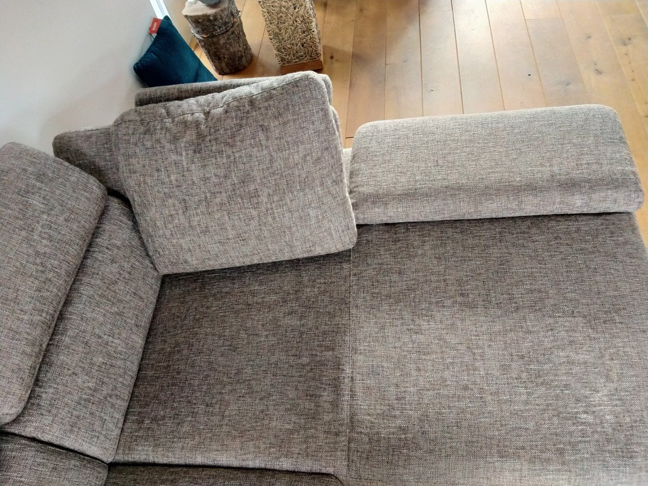 Montel bank met loungedeel hoek rechts