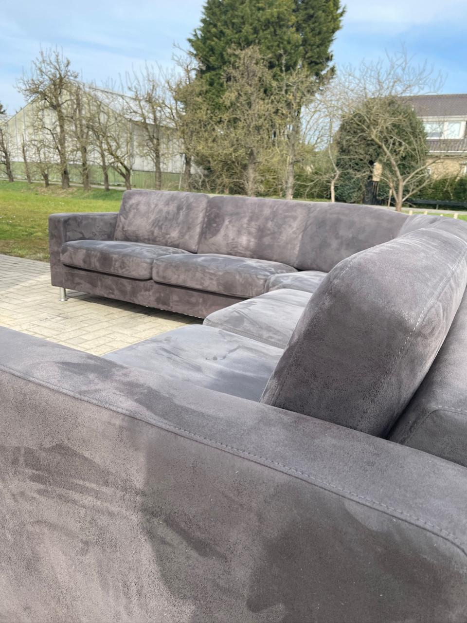 GRATIS LEVERING HEEL NL Mooie Grote Stoffen Hoekbank