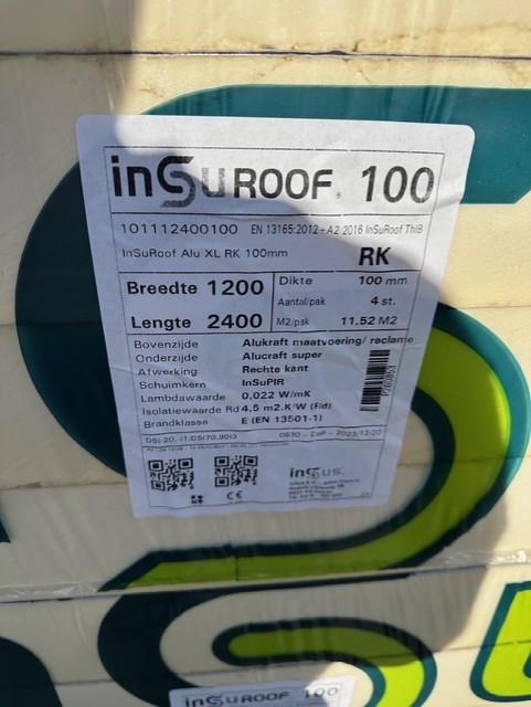 2x Insis PIR plaat te koop. (1200 x 2400, 100mm dik)