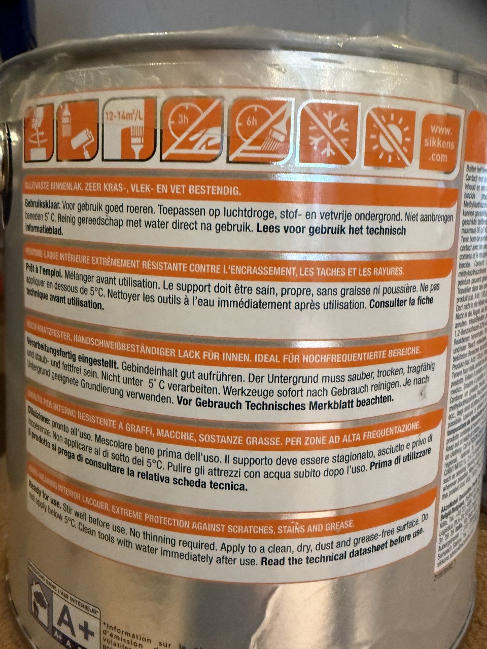 Binnen verf nieuw en dicht