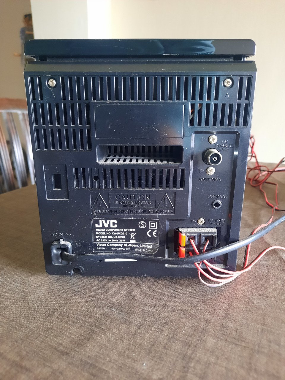 Zwarte cdspeler jvc