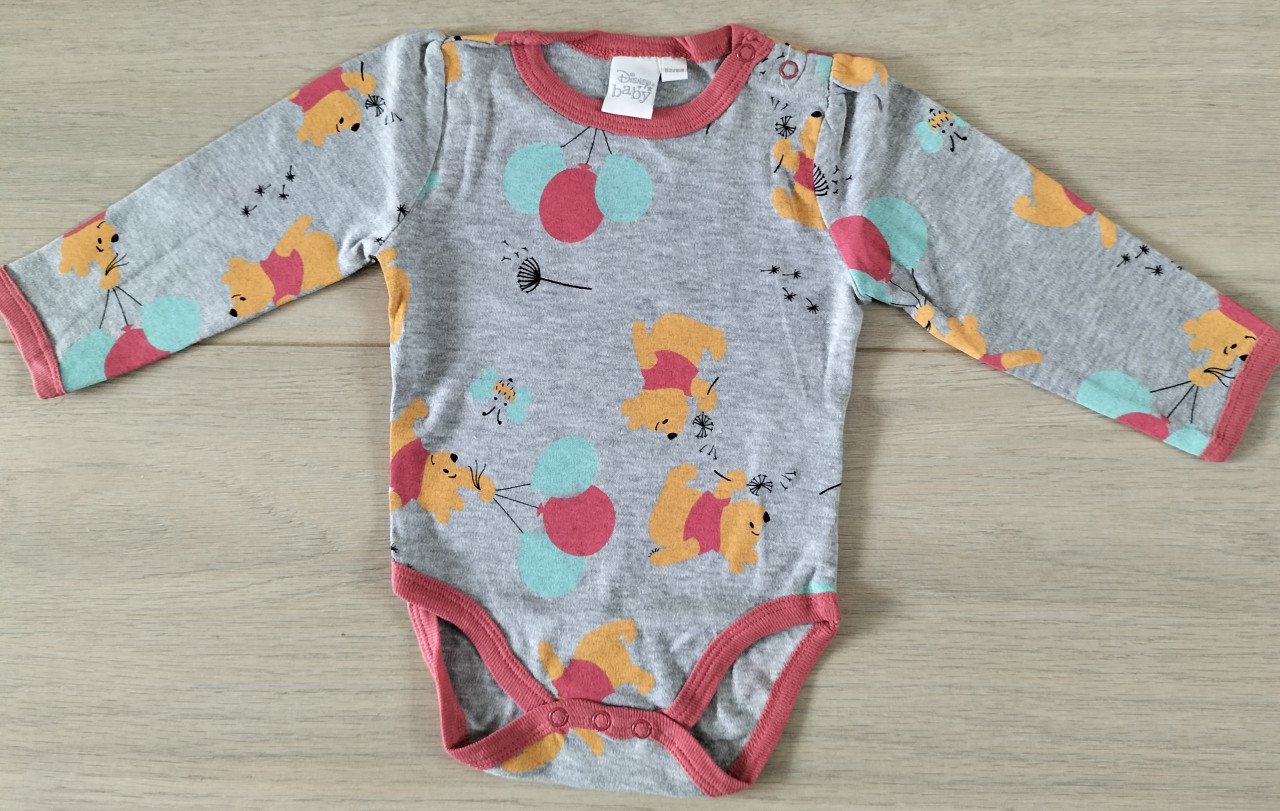 Disney romper Winnie the Pooh grijs maat 62/68