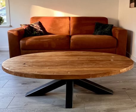 Salon tafel teakhout