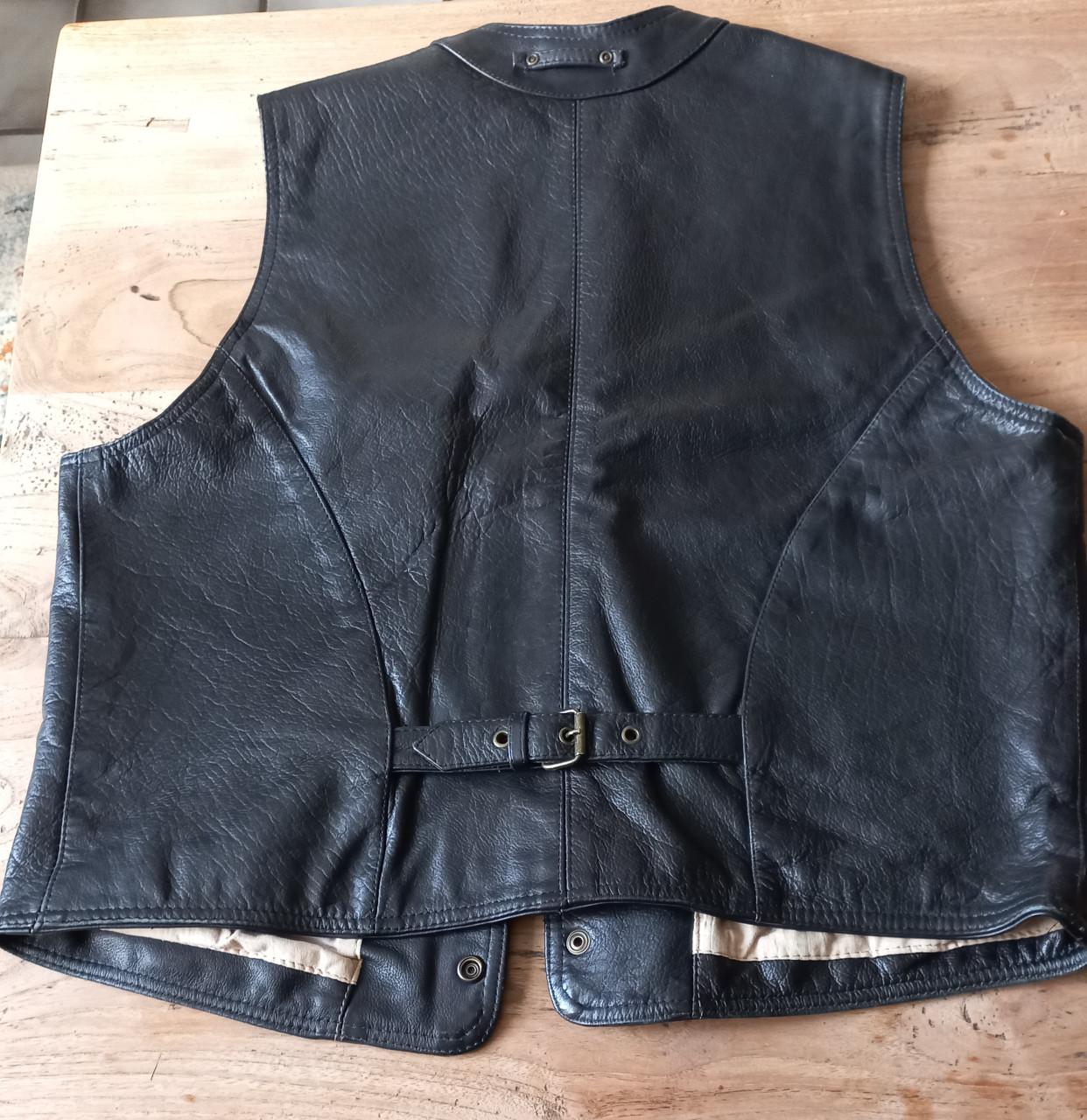 Lederen gilet