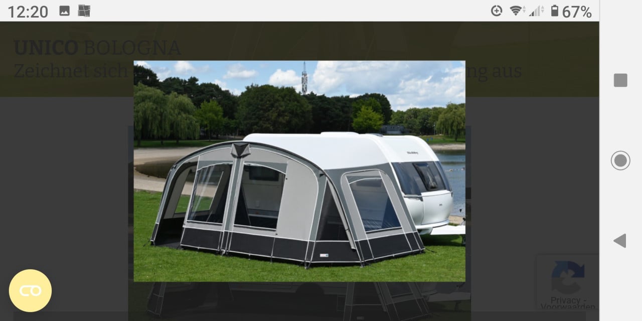 Voortent snelopzetbaar Eriba Hymer feeling 470