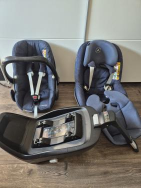 Maxicosi Pebble plus + Pearl pro + isize isofix base