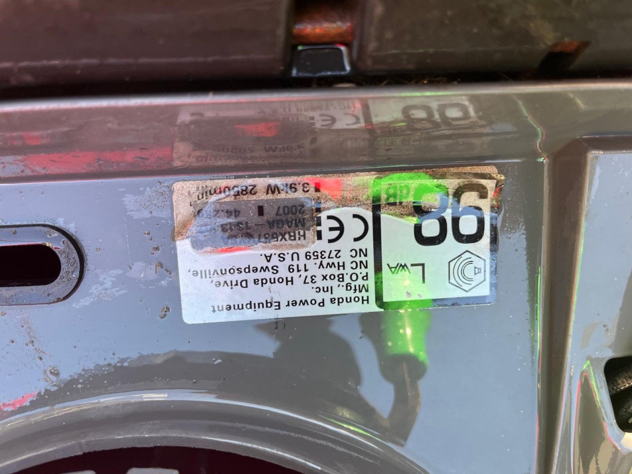 Honda motor grasmaaier.