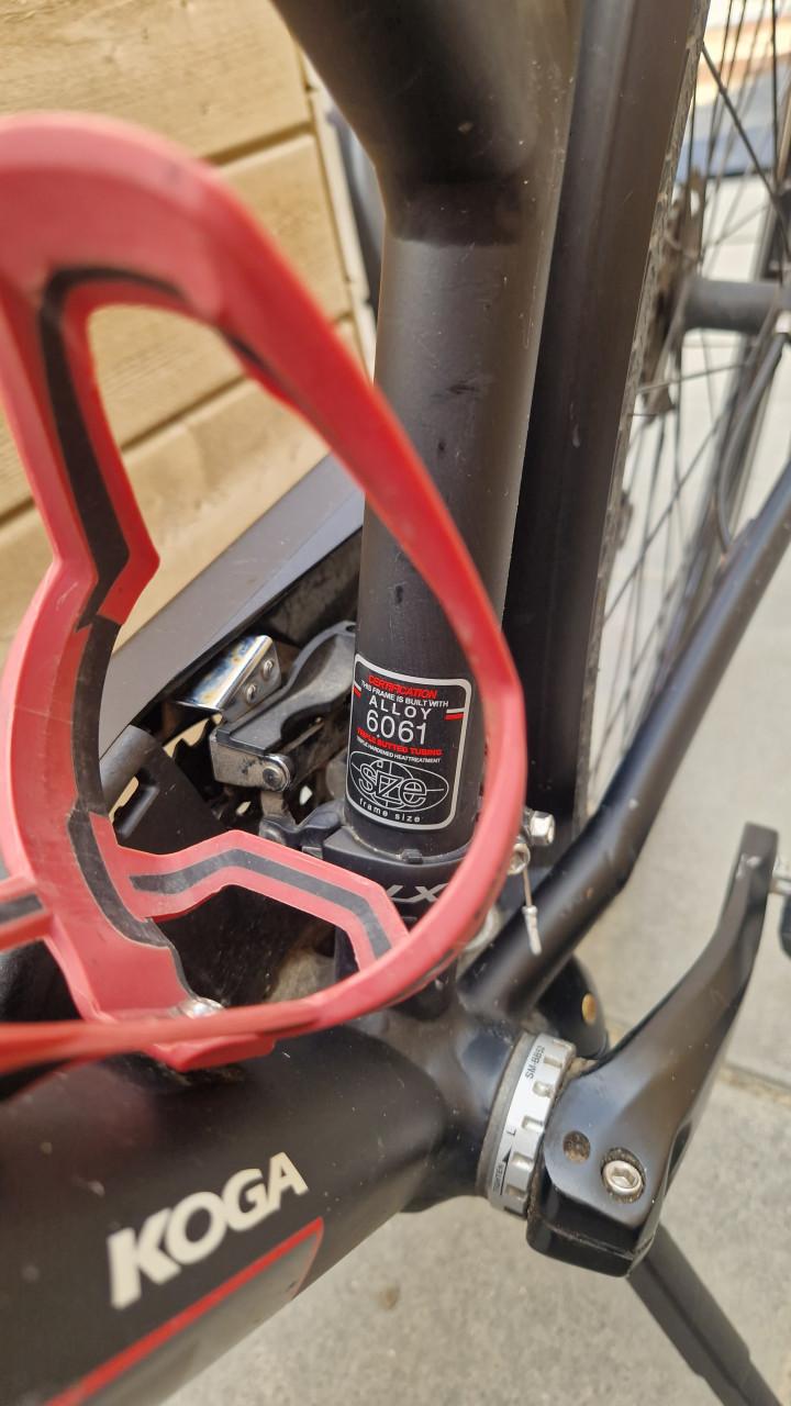 Koga F3 type 5.1 damesfiets mat zwart maat S