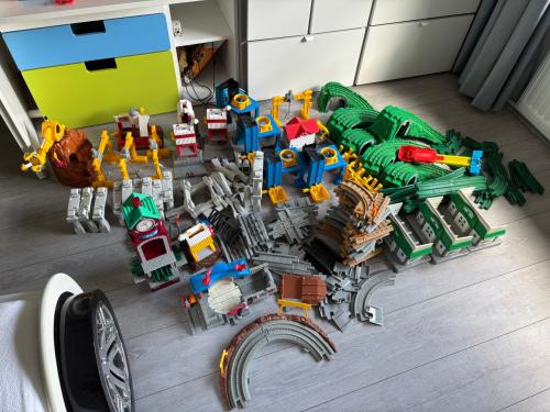 Grote hoeveelheid Geotrax trein