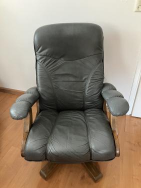 Leren draaifauteuil