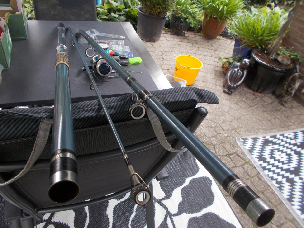 Complete strand / zeehengelset in goede staat