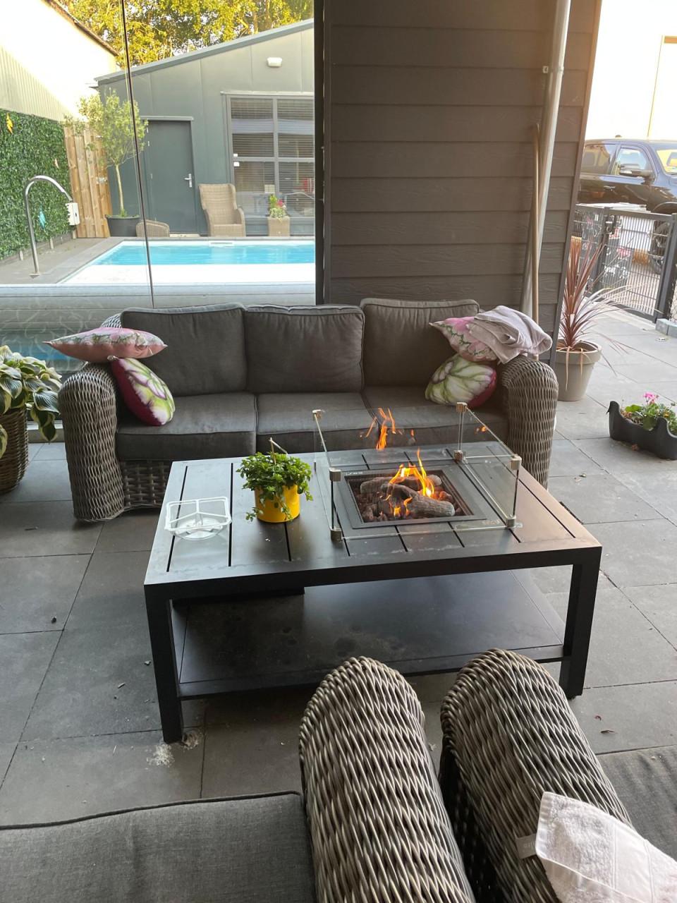 Lounge set incl vuurtafel