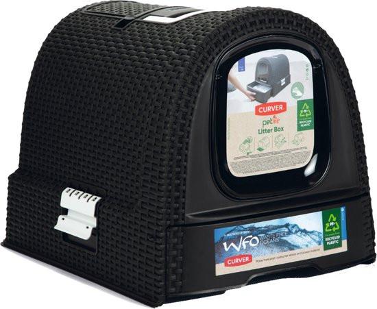 Nagenoeg NIEUWE CURVER Kattenbak met Schep en Deurtje IZGS!!