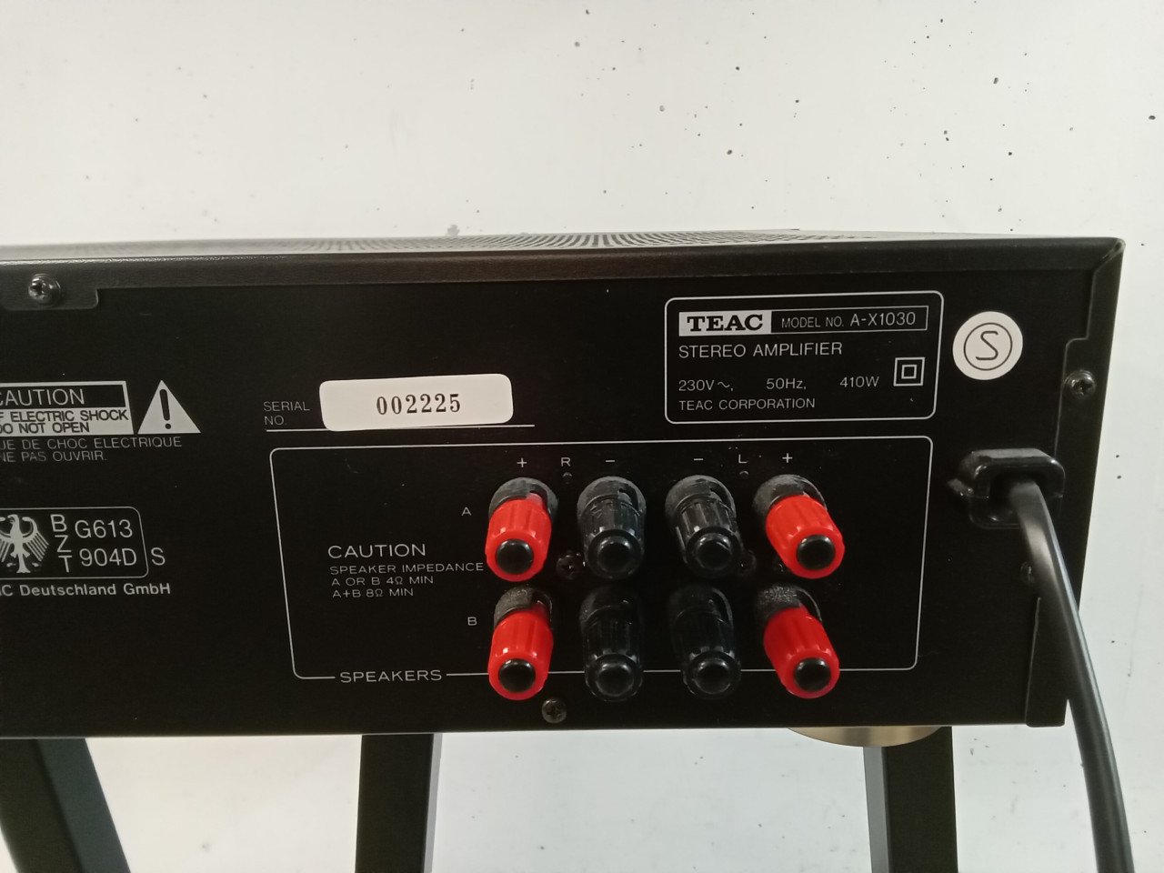Teac Versterker met akai platen speler