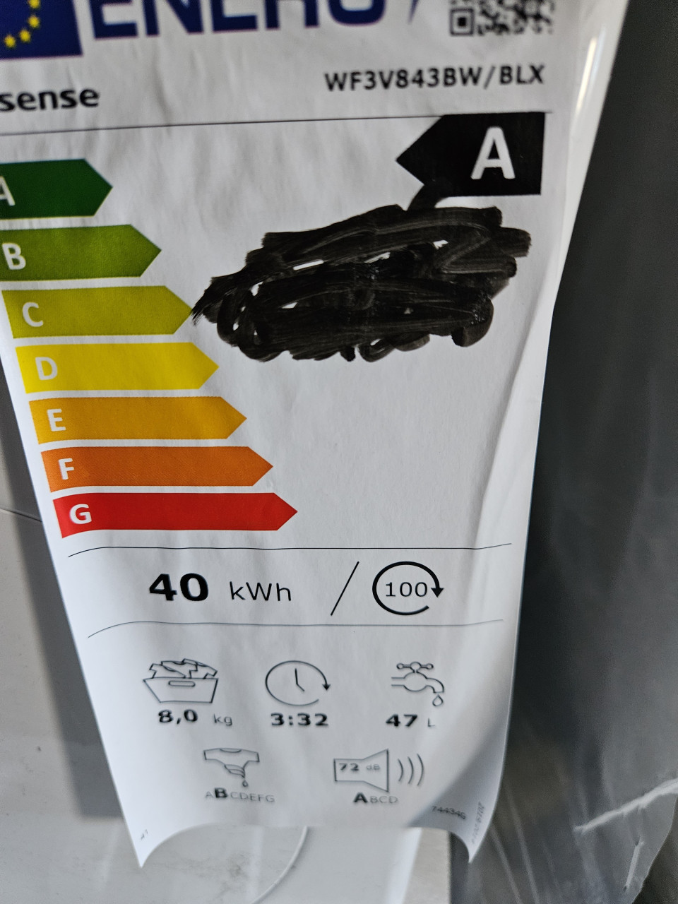 Hisense wasmachine 8 kg