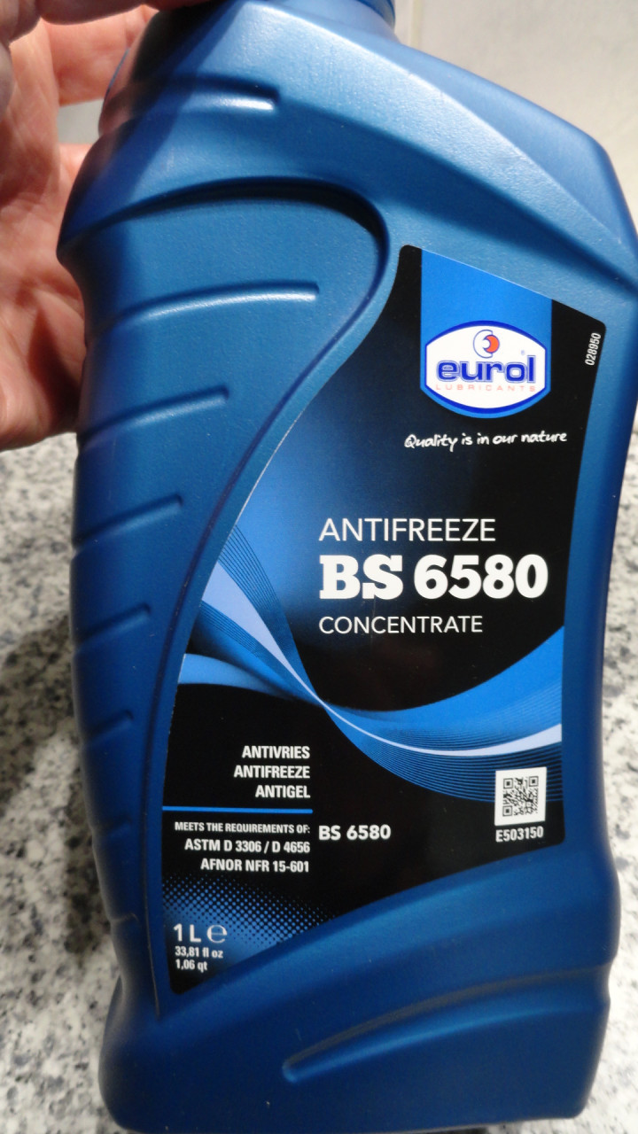 Eurol Antifreeze BS 6580 Concentraat-NIEUW 2 X 1 LITER