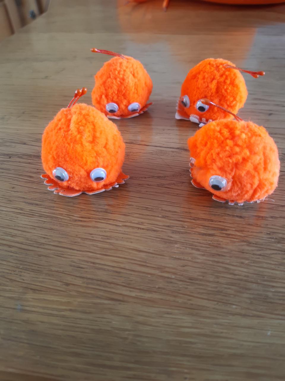 Oranje konings wuppie met kroontje
