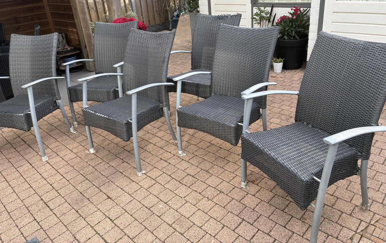 Tuinstoelen 6 stuks