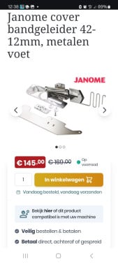Janome bandgeleider