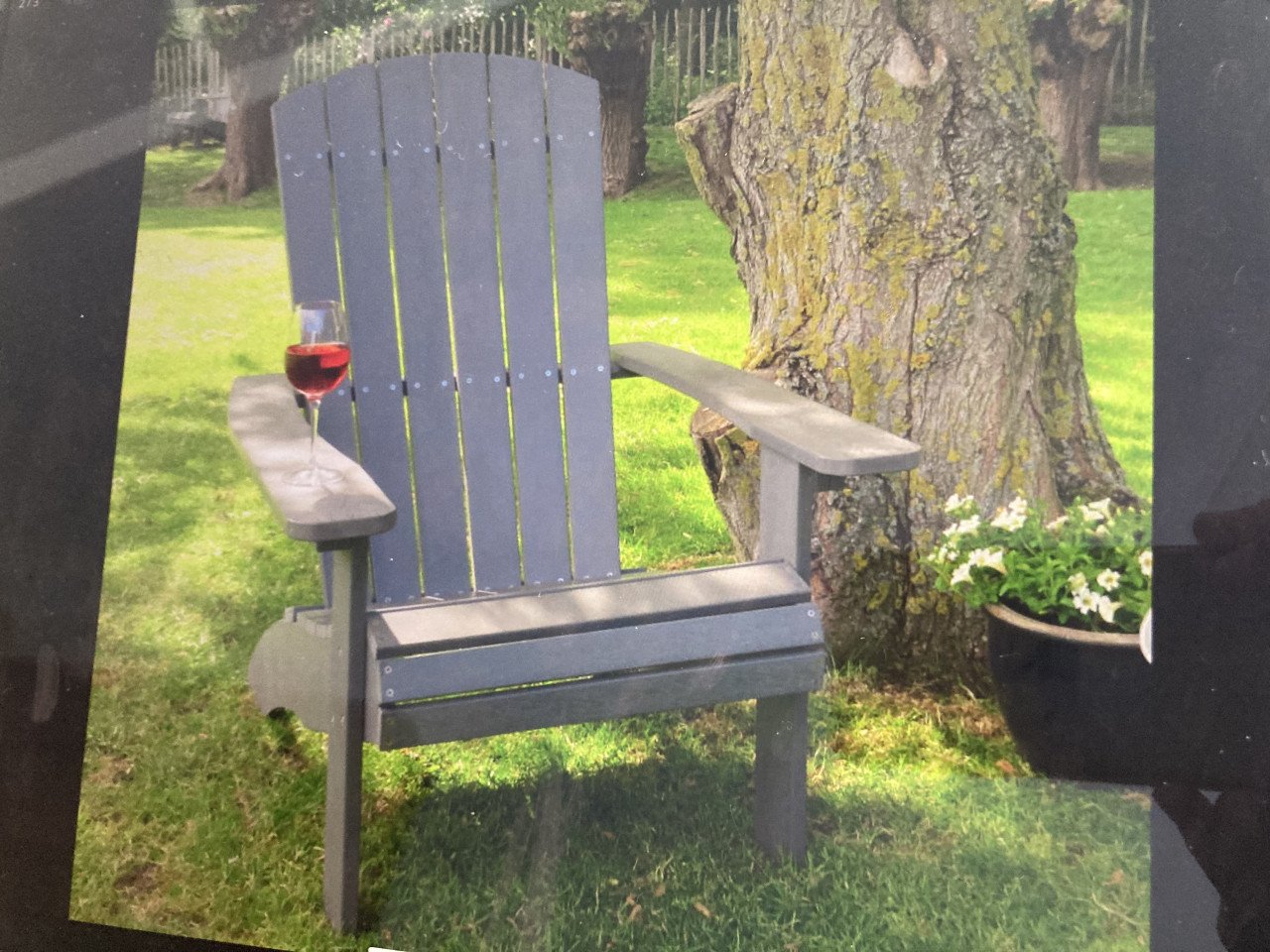 2 Adirondack tuinstoelen van polywood