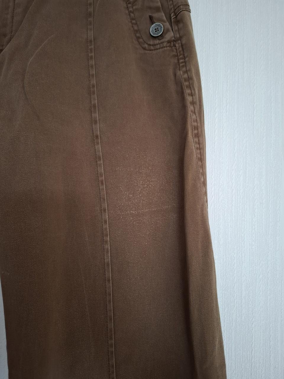 Didi broek met leuke details. Bruin. Maat 44. Gedragen.