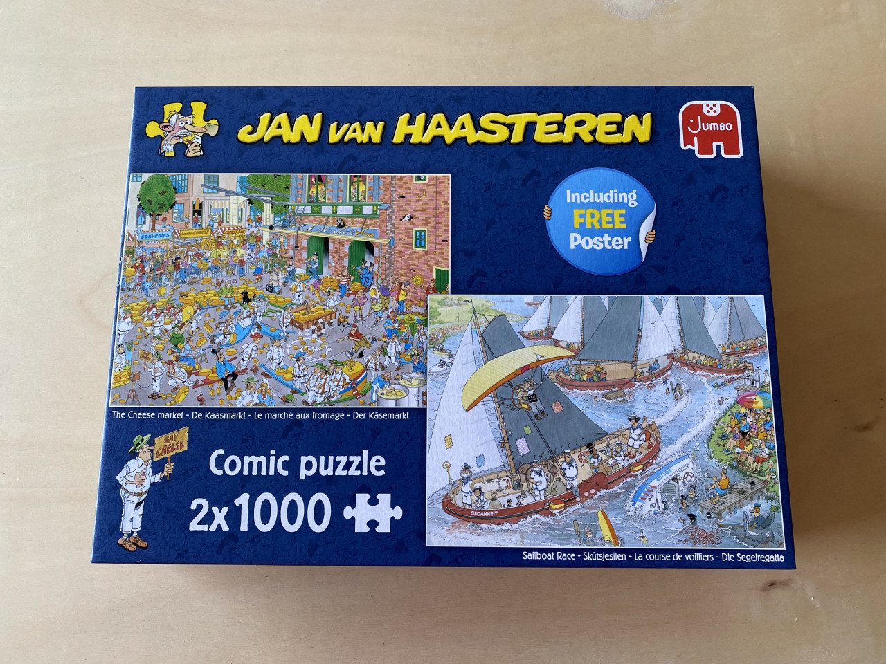 Jan van Haasteren puzzel | 2x 1000 stukjes | oa De Kaasmarkt