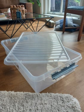 3 grote opbergbakken