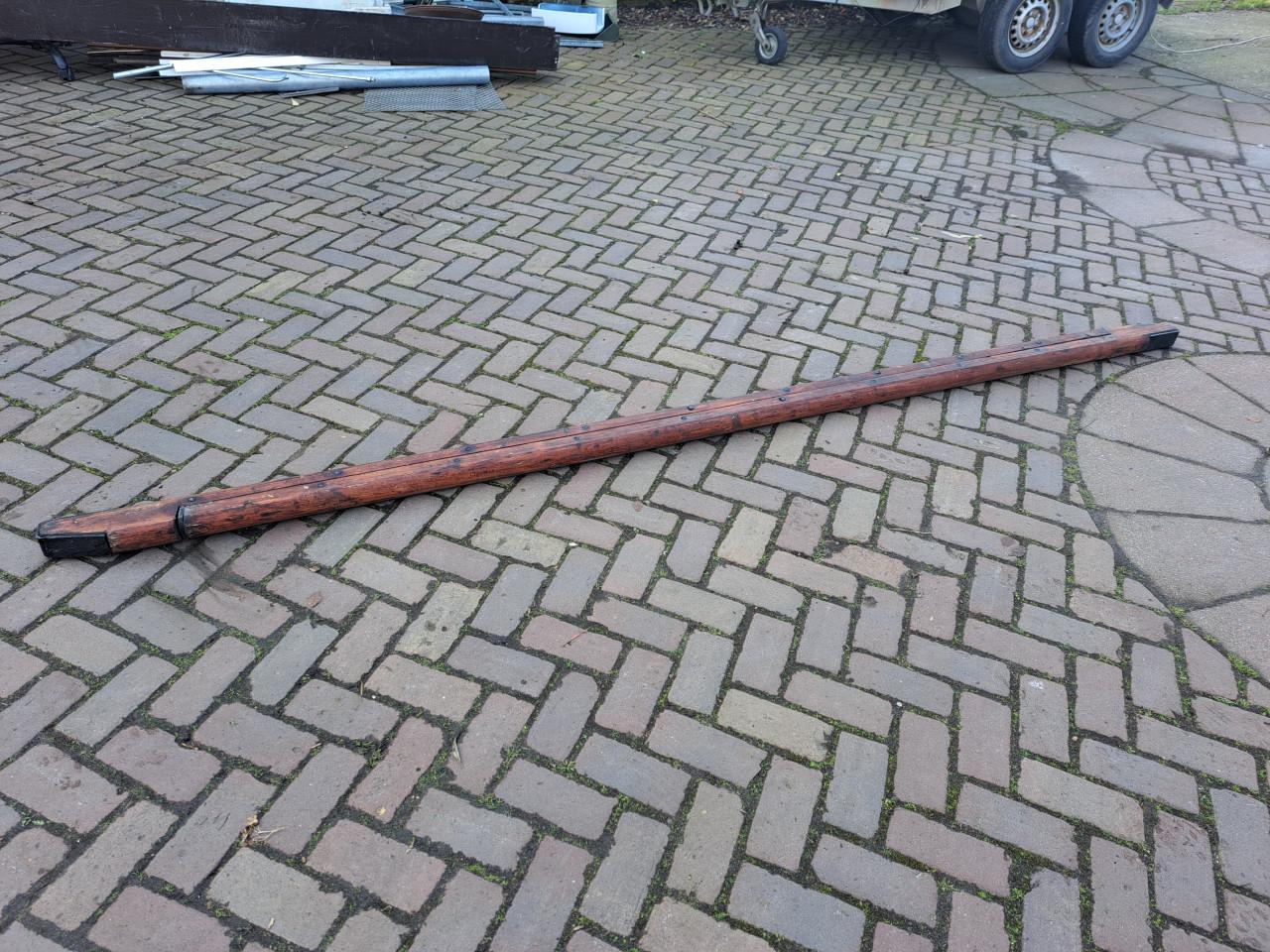 ANTIEKE HARDHOUTEN BIBLIOTHEEK VOUWTRAP