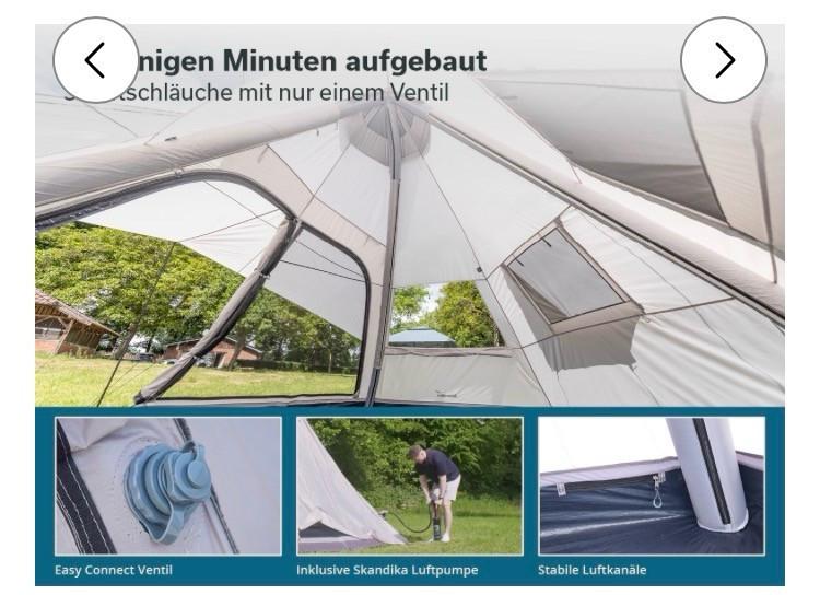 Skandika tipi tent hetta 460 bell air