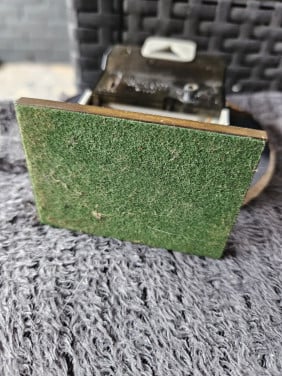 Prachtige vintage JUNGHANS Agaatstenen Bureau/ tafelklok....
