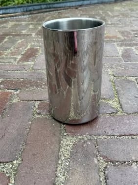 Nieuwe wijnkoeler rvs voor 10,=