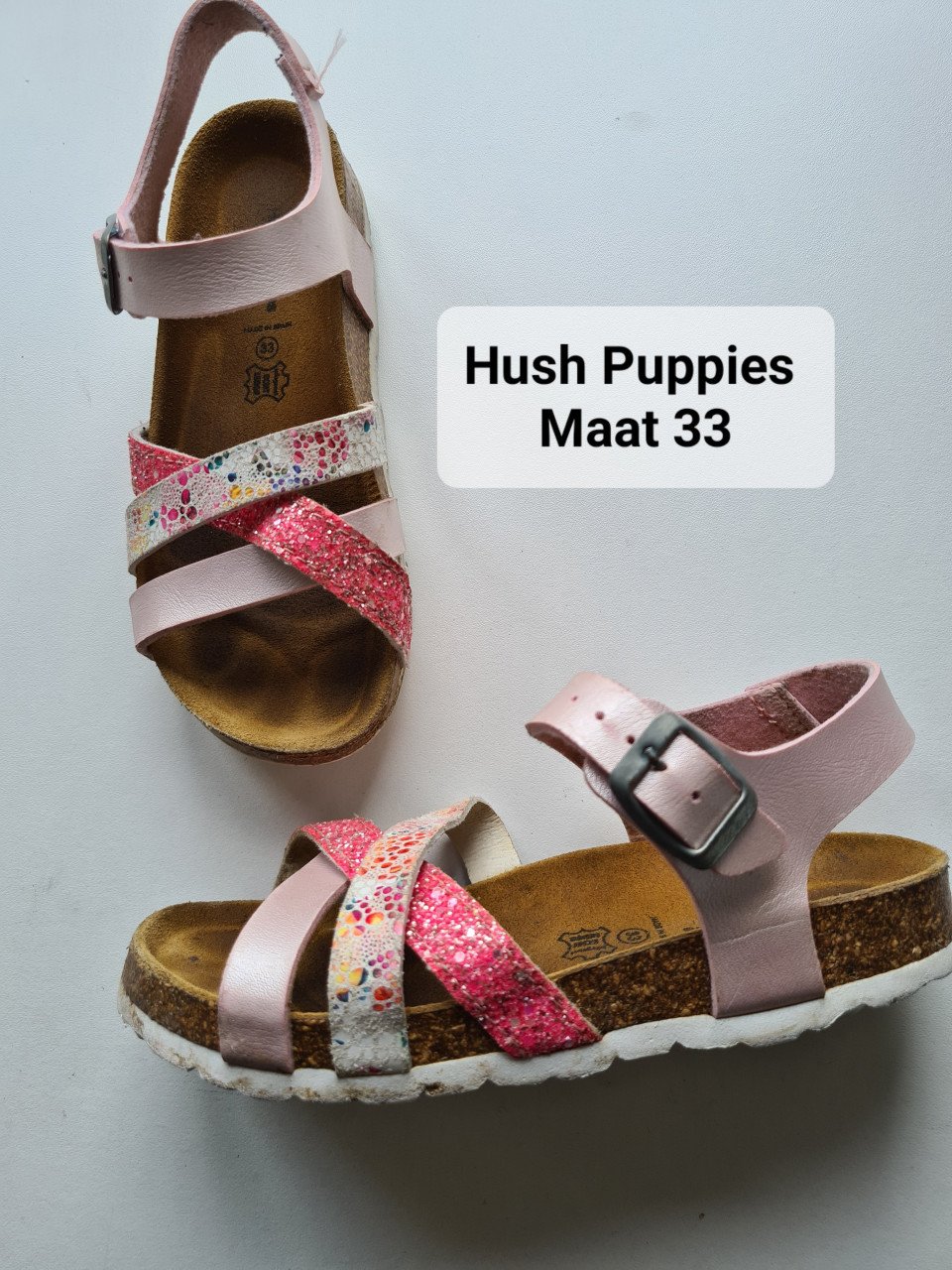 Leren sandalen van Hush Puppies  Maat 33