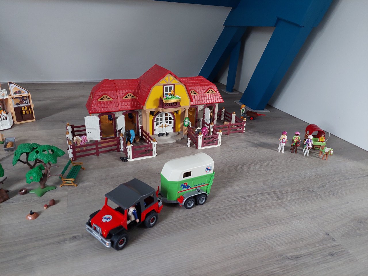 Prachtig set paarden playmobil