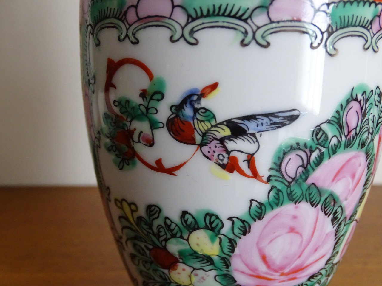 Vaasje China Famille Rose Porselein Chinees Vlinders