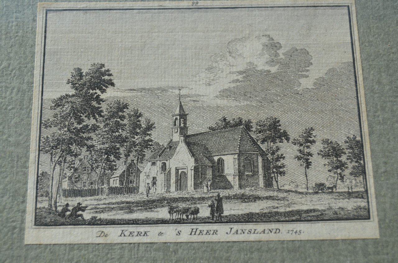 Kleine ets kerk te Sirjansland 1745 goede staat.