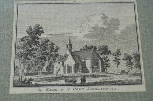 Kleine ets kerk te Sirjansland 1745 goede staat.