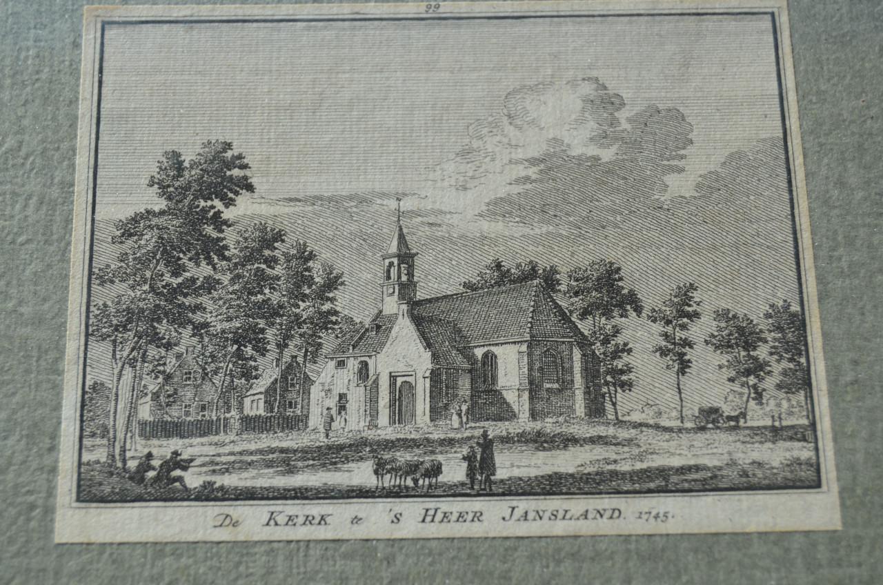 Kleine ets kerk te Sirjansland 1745 goede staat.