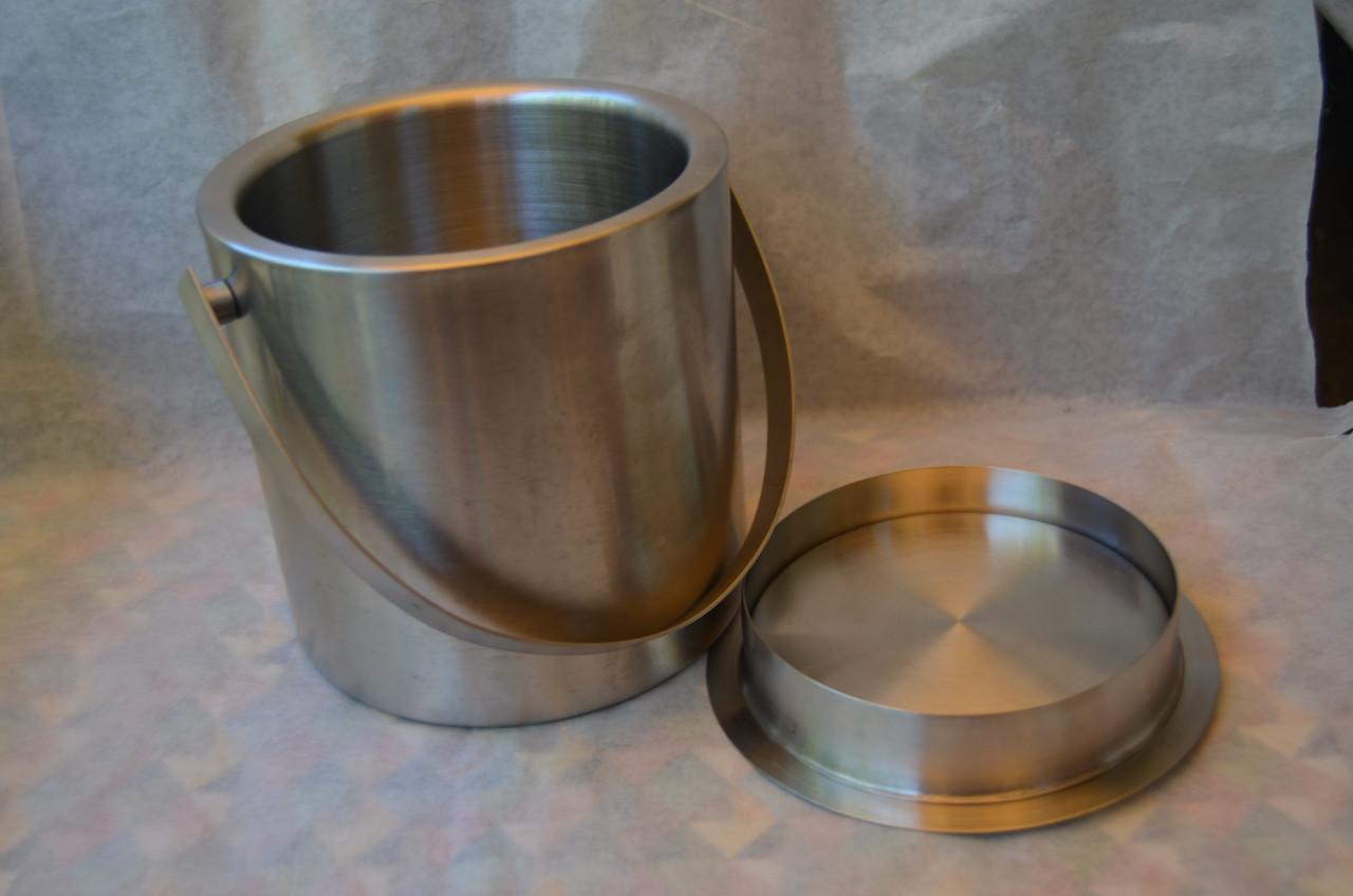 RVS Ijsemmer in prima staat + ijstang Scandinavisch design (Fins?)