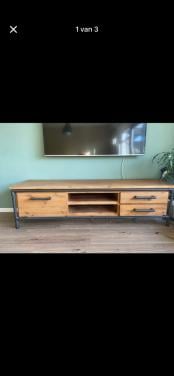 Industriële tv meubel
