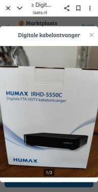 HUMAX 5550c decoder voor gratis zenders van delta