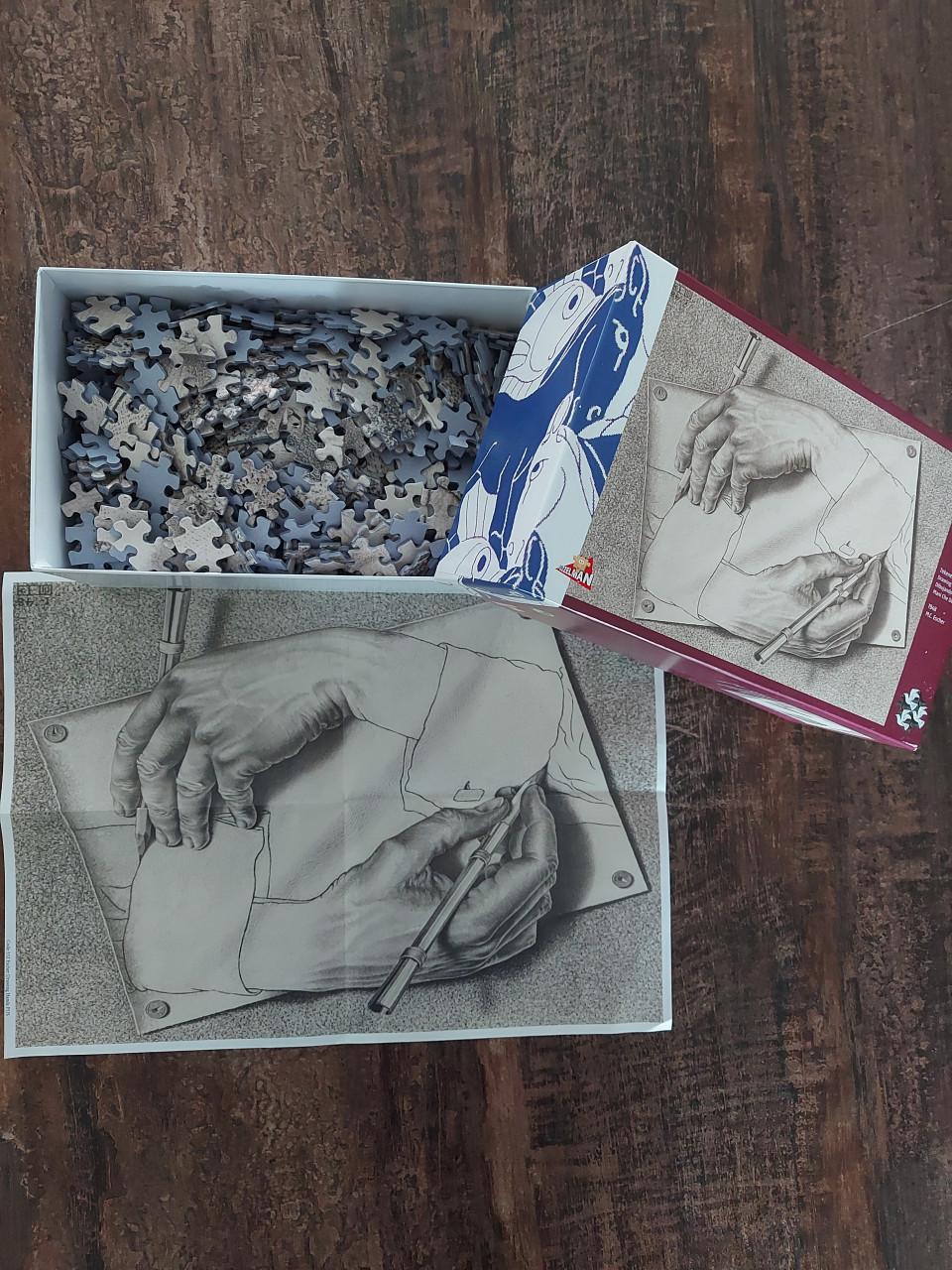 Mooie puzzel van M.C. Escher