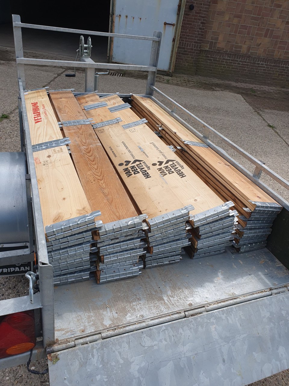 Europallet opzetranden, houten pallet randen 30 stuks.