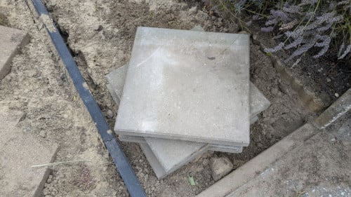 Betontegels 50x50cm 5cm dik 4 stuks