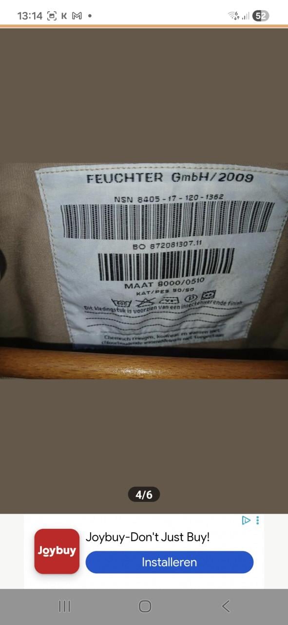 Militair Sahara camouflage